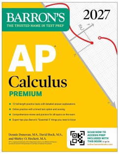 Cover AP Calculus Premium, 2027: Prep Book with 12 Practice Tests + Comprehensive Review + Online Practice (Barron's AP Prep)