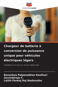 Cover Chargeur de batterie à conversion de puissance unique pour véhicules électriques légers