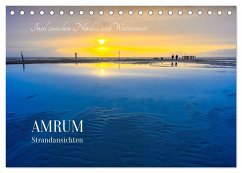 Einzigartige Strandansichten auf Amrum (Tischkalender 2026 DIN A5 quer), CALVENDO Monatskalender
