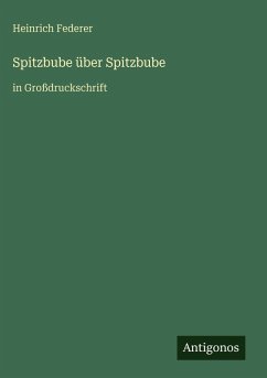 Cover Spitzbube über Spitzbube