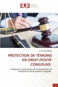 Cover PROTECTION DE TÉMOINS EN DROIT POSITIF CONGOLAIS