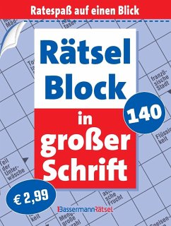 Cover Rätselblock in großer Schrift 140 (5 Exemplare à 2,99 EUR)
