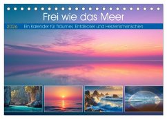 Frei wie das Meer (Tischkalender 2026 DIN A5 quer), CALVENDO Monatskalender Frei wie das Meer (Tischkalender 2026 DIN A5 quer), CALVENDO Monatskalender