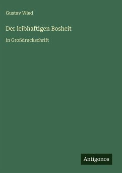 Cover Der leibhaftigen Bosheit