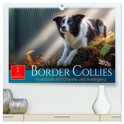 Border Collies Hüteprofis (hochwertiger Premium Wandkalender 2026 DIN A2 quer), Kunstdruck in Hochglanz Cover Border Collies Hüteprofis (hochwertiger Premium Wandkalender 2026 DIN A2 quer), Kunstdruck in Hochglanz