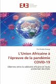 L'Union Africaine à l'épreuve de la pandémie COVID-19
