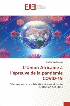 Cover L'Union Africaine à l'épreuve de la pandémie COVID-19
