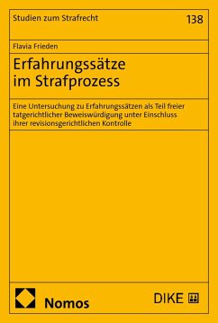 Cover Erfahrungssätze im Strafprozess (eBook, PDF)