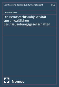 Cover Die Berufsrechtssubjektivität von anwaltlichen Berufsausübungsgesellschaften (eBook, PDF)
