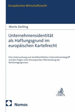 Cover Unternehmensidentität als Haftungsgrund im europäischen Kartellrecht (eBook, PDF)