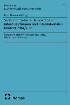Cover Sachunmittelbare Demokratie im interdisziplinären und internationalen Kontext 2014/2015 (eBook, PDF)