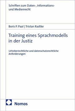 Training eines Sprachmodells in der Justiz - Paal, Boris P.;Radtke, Tristan