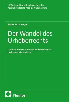 Der Wandel des Urheberrechts - Klostermeyer, Nele Der Wandel des Urheberrechts - Klostermeyer, Nele