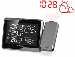 KIENZLE Funk DCF Wetterstation mit Wand-Projektion