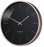 KIENZLE DCF Funk-Wanduhr rose gold / schwarz, 25 cm