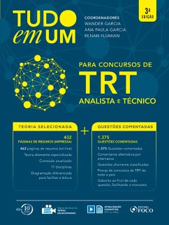 Tudo em um para concursos do TRT : para concursos de analista e técnico - 3. ed. - 2018. (eBook, ePUB) - Garcia, Wander