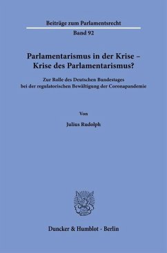 Cover Parlamentarismus in der Krise - Krise des Parlamentarismus?