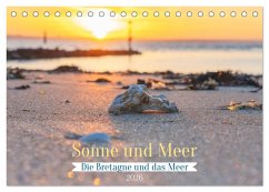 Die Bretagne - Sonne und das Meer (Tischkalender 2026 DIN A5 quer), CALVENDO Monatskalender