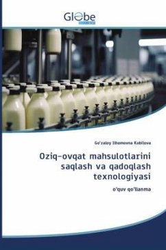 Cover ¿ziq-¿vqat mahsul¿tlarini saqlash va qad¿qlash t¿xn¿l¿giyasi