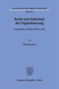 Cover Recht und Sicherheit der Digitalisierung