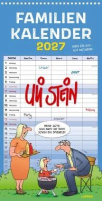Cover Uli Stein Familienkalender 2027: Familienplaner mit 5 Spalten