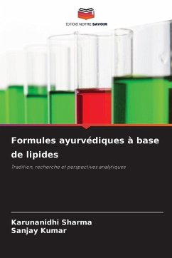 Cover Formules ayurvédiques à base de lipides
