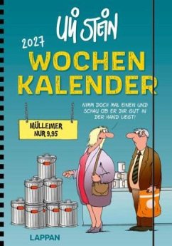 Cover Uli Stein Wochenkalender 2027: Taschenkalender mit Spiralbindung und Gummiband