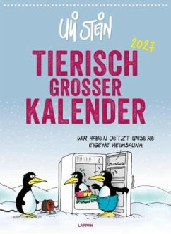 Cover Uli Stein Tierisch großer Kalender 2027: Monatskalender für die Wand im Großformat