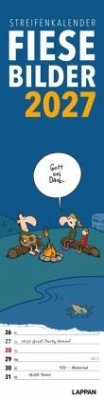 Cover Fiese Bilder Streifenkalender 2027: Monatskalender für die Wand