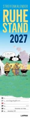 Cover Ruhestand Streifenkalender 2027: Monatskalender für die Wand