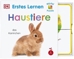 Cover Erstes Lernen Würfelpuzzle. Haustiere