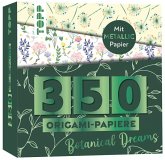 350 Origami-Block Florale Motive