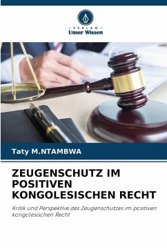 Cover ZEUGENSCHUTZ IM POSITIVEN KONGOLESISCHEN RECHT