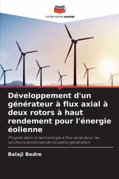 Cover Développement d'un générateur à flux axial à deux rotors à haut rendement pour l'énergie éolienne