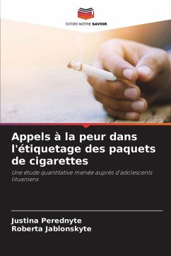 Cover Appels à la peur dans l'étiquetage des paquets de cigarettes