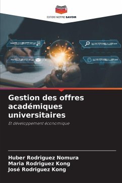 Cover Gestion des offres académiques universitaires