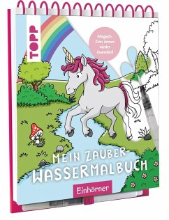 Cover Mein Zauber-Wassermalbuch Einhörner