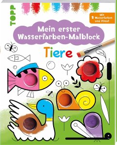 Cover Mein erster Wasserfarben-Malblock - Tiere