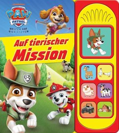 Cover PAW Patrol - Auf tierischer Mission - Soundbuch - Pappbilderbuch mit 7 Geräuschen