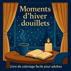 Cover Moments d'hiver douillets - Livre de coloriage facile pour adultes