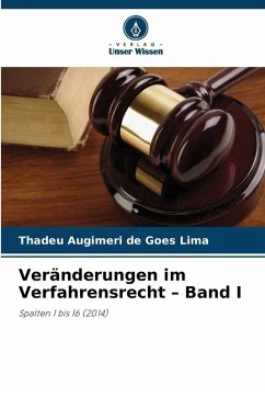 Cover Veränderungen im Verfahrensrecht - Band I