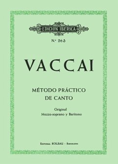 Método práctico de canto : original mezzo-soprano y barítono - Vaccai, Nicola