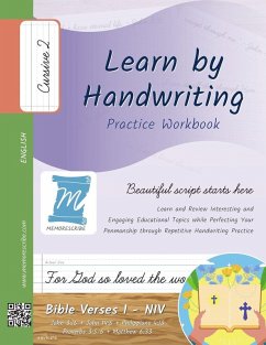 Cover Handwriting Practice Workbook - Bible Verses 1 - NIV - Cursive, Level 2