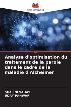 Cover Analyse d'optimisation du traitement de la parole dans le cadre de la maladie d'Alzheimer