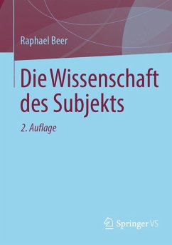 Cover Die Wissenschaft des Subjekts (eBook, PDF)