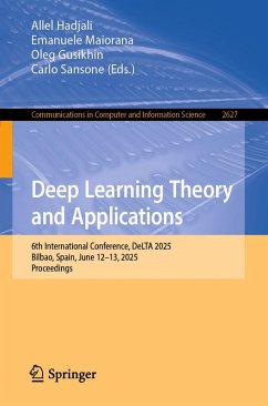 Cover Deep Learning Theory and Applications (eBook, PDF)