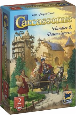 Cover Hans im Glück HIGD0132 - Carcassonne, Händler & Baumeisterin (Auflage 2025), 2. Erweiterung