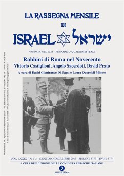 Cover La Rassegna Mensile di Israel LXXIX 2014 (Rabbini di Roma nel Novecento) (eBook, ePUB)