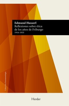 Cover Reflexiones sobre ética de los años de Friburgo (eBook, ePUB)