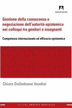 Cover Gestione della conoscenza e negoziazione dell'autorità epistemica nei colloqui tra genitori e insegnanti (eBook, ePUB)